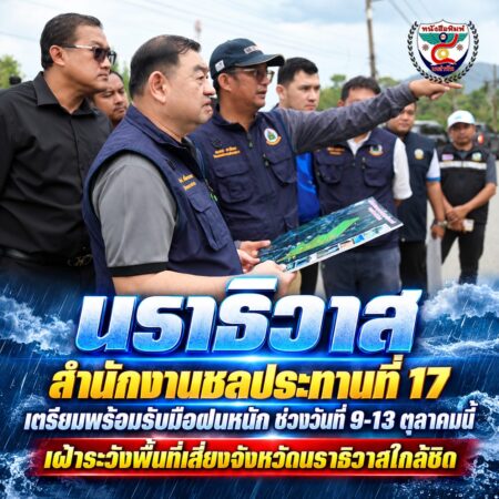 2F006-เจ้าหน้าที่ชลประทานนราธิวาสเตรียมรับมือฝนหนัก